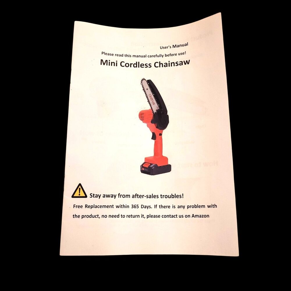 Tietoc Mini Cordless Chainsaw w/ Case Accessories 6" Blade 2-Batteries Portable - Picture 8 of 9